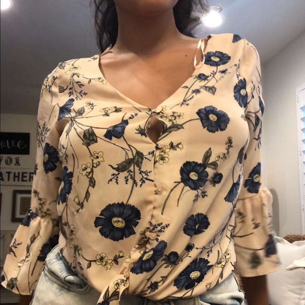 Floral Button up Blouse